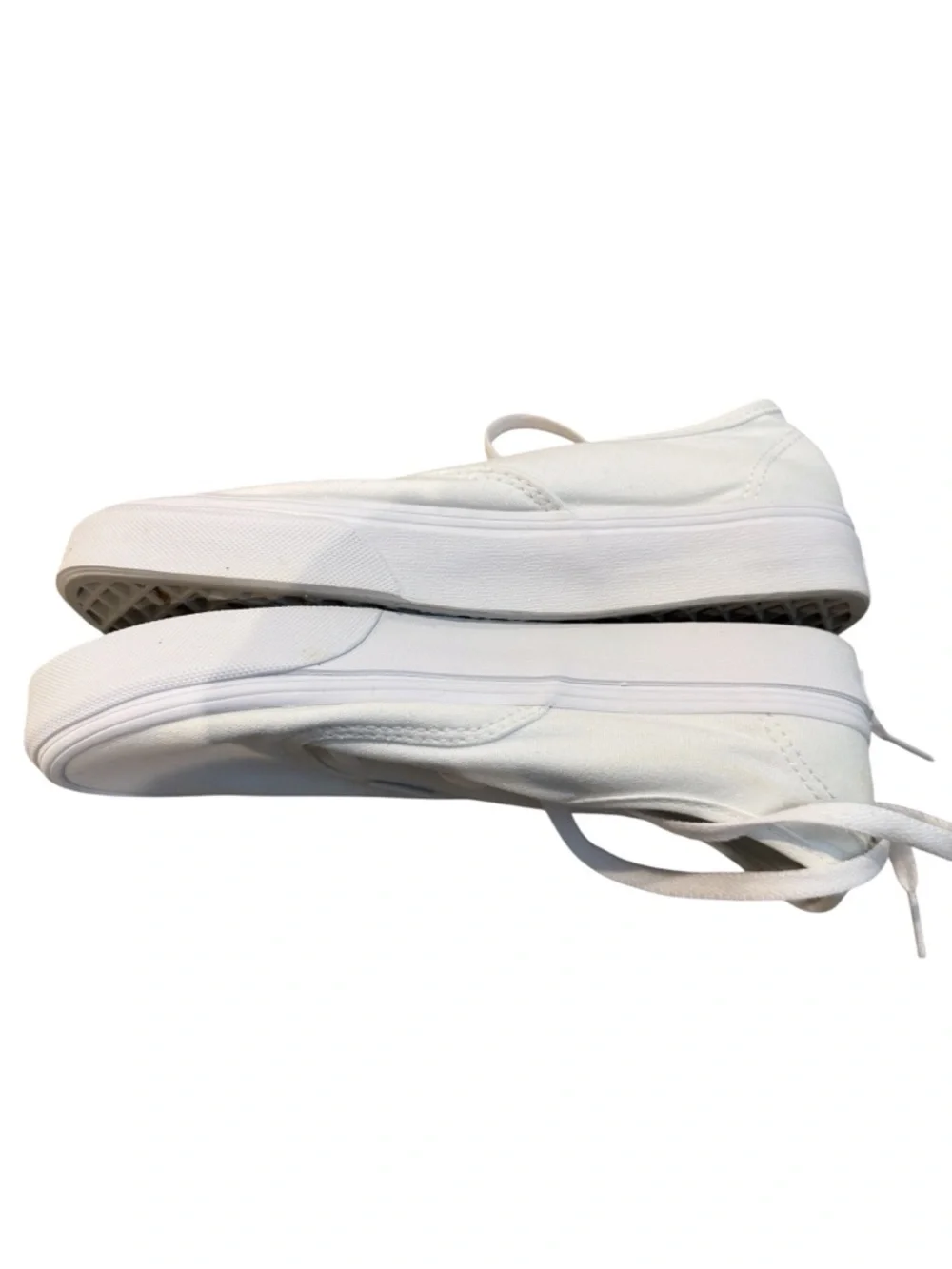 Vans Women's White Authentic Sneakers with Water/Stain Shield Spray - Picture 10 of 14